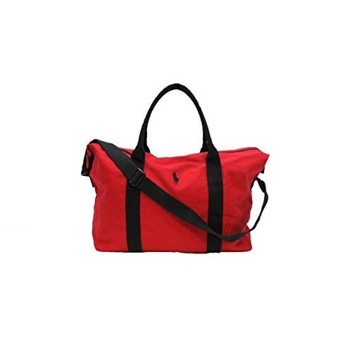 Ralph Lauren Large Red Holdall Gym Travel Weekend Duffle Le Sac Bag