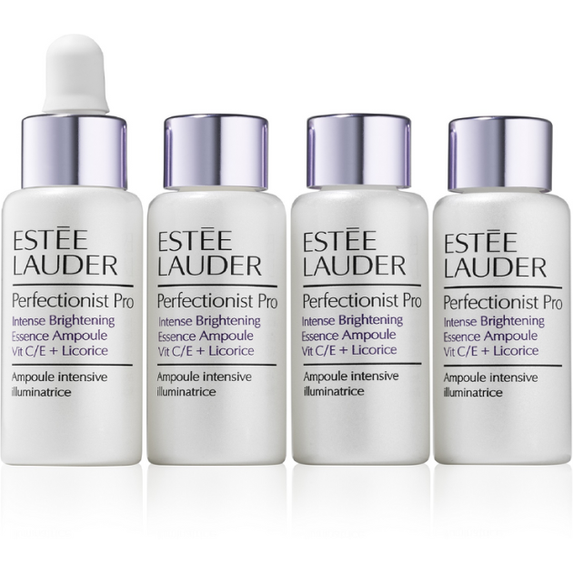 Estée Lauder Perfectionist Pro Intense Brightening Essence Ampoule with Vit C/E + Licorice 4 vials x 10ml All Skin Types