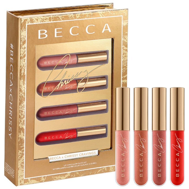 Becca x Chrissy Cravings Lip Icing Glow Gloss Kit - LookincredibleBecca9331137024746