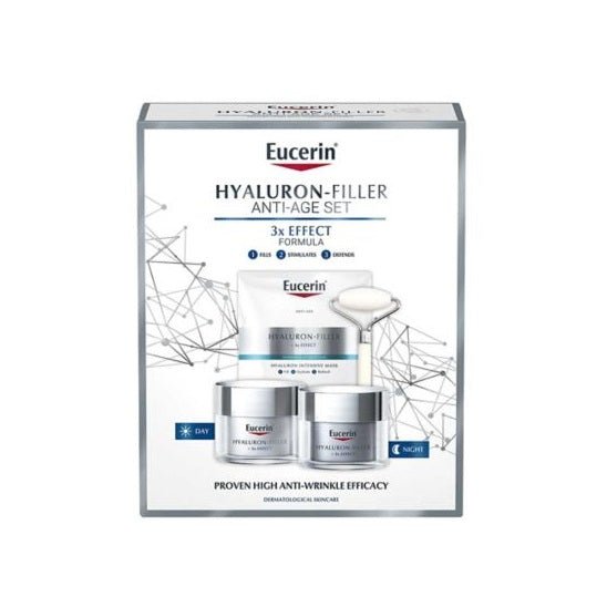Eucerin Hyaluron-Filler Anti-Ageing Face Cream 3 Step Regime Gift Set - LookincredibleEucerin5025970011875