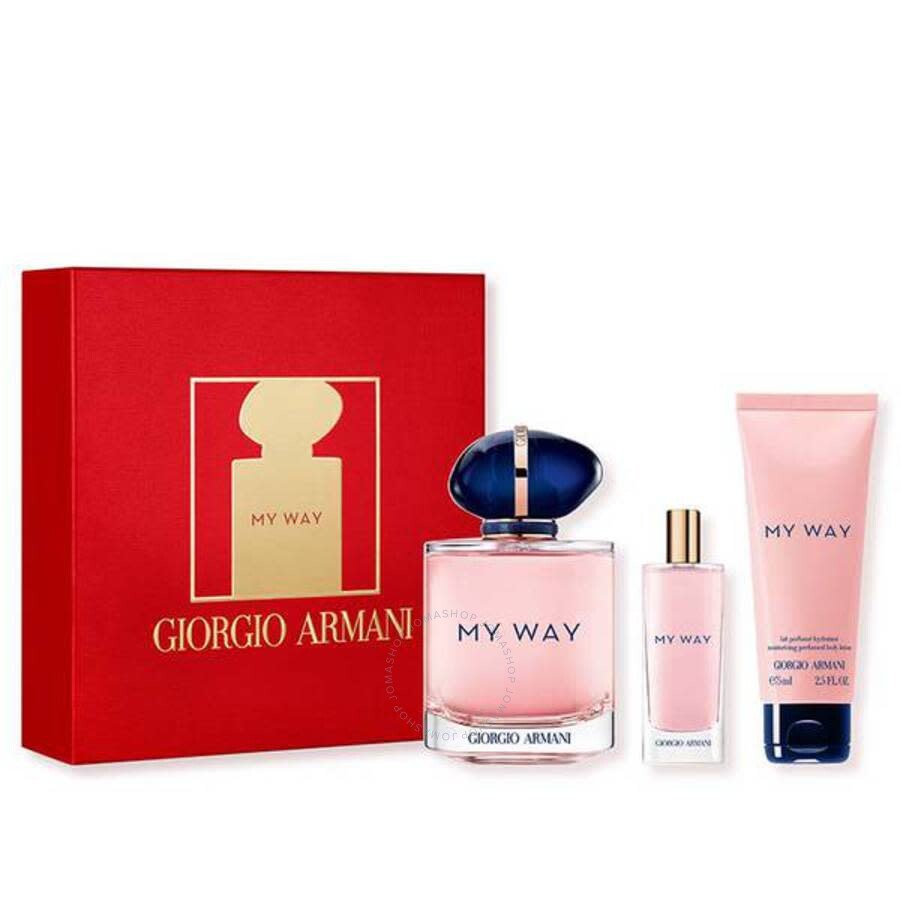 Giorgio Armani My Way Gift Set 90ml EDP + 15ml EDP + Body Lotion 75ml - LookincredibleGiorgio Armani3614273613538