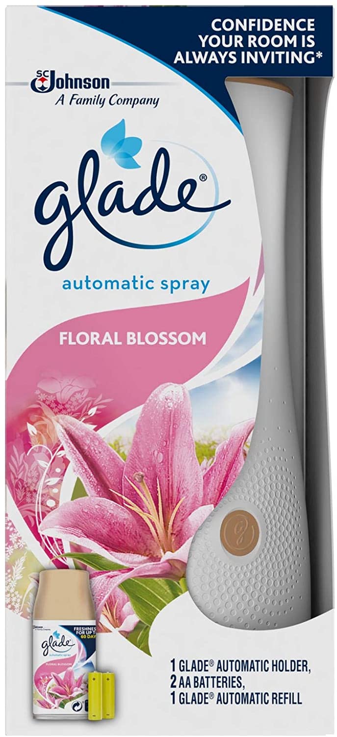 Glade Automatic Spray Holder + Floral Blossom Refill 269ml & Batteries - LookincredibleGlade5000204073294