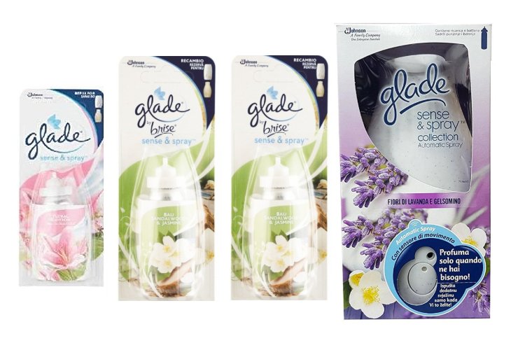 Glade Sense & Spray Collection Automatic Spray Lavender & Jasmine Flowers 18ml + 3 Refills - LookincredibleGlade5000204689624