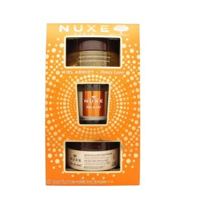 Nuxe Honey Lover Gift Set Body Oil Balm 200ml + Nourishing Body Scrub 175ml + Candle 70g - LookincredibleNuxe3264680032691