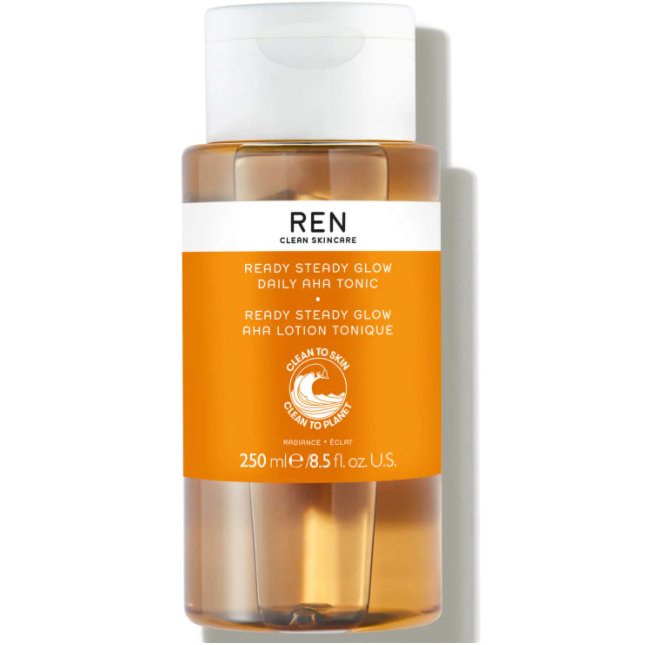 REN Clean Skincare Ready Steady Glow Daily AHA Tonic 250ml - LookincredibleRen5060389246951