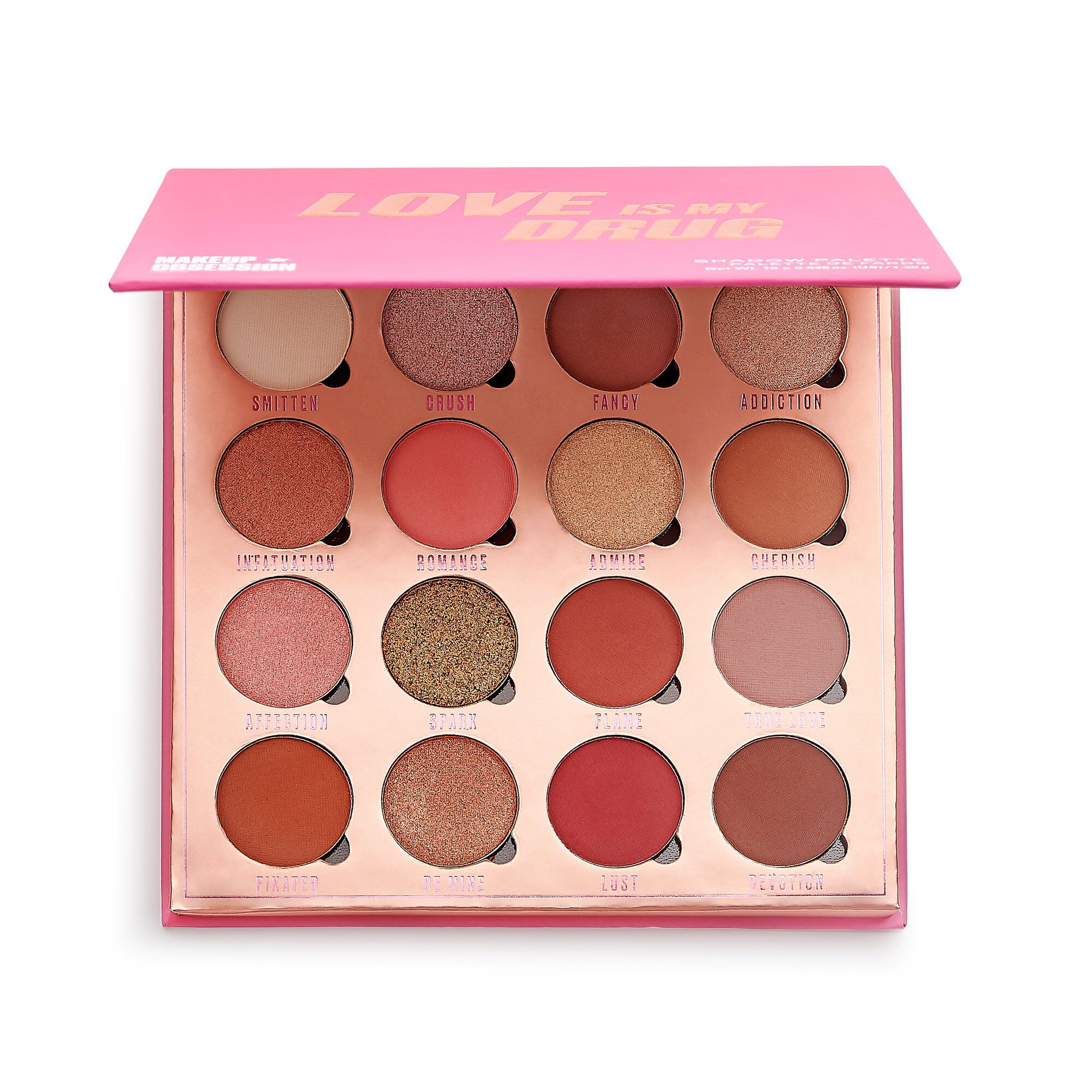 Revolution Makeup Obsession Love Is My Drug Eyeshadow Palette - LookincredibleRevolution5057566128285