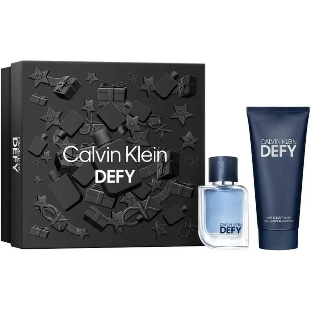Calvin Klein Defy Men Gift Set 50ml EDT Spray + 100ml Shower Gel