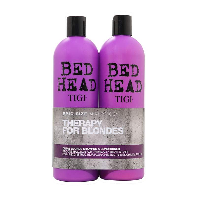 Tigi Bed Head Dumb Blonde Shampoo and Conditioner for Blonde Hair 2x750ml - LookincredibleTigi615908942217