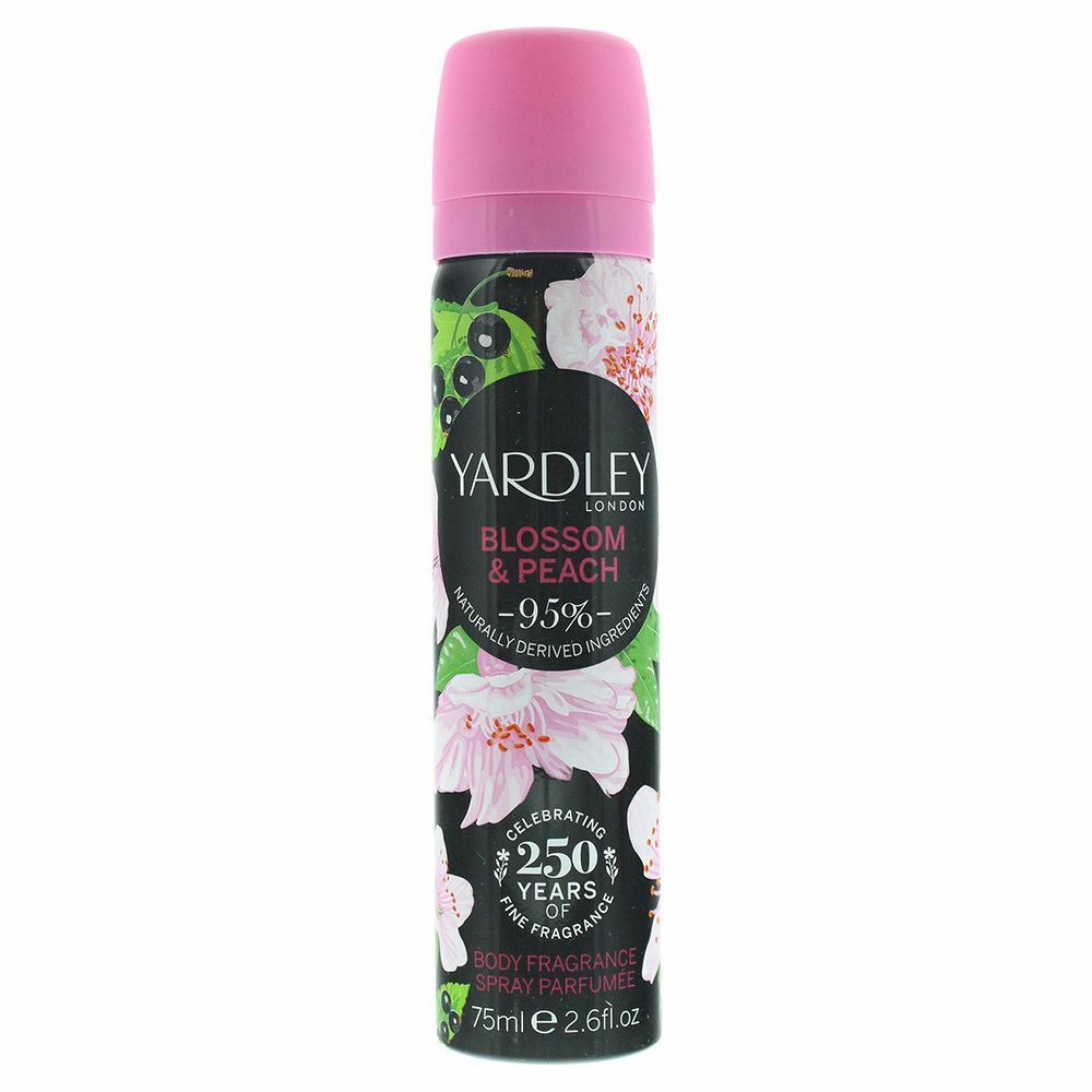 Yardley Cherry Blossom & Peach Body Spray 75ml - LookincredibleYardley5056179301528