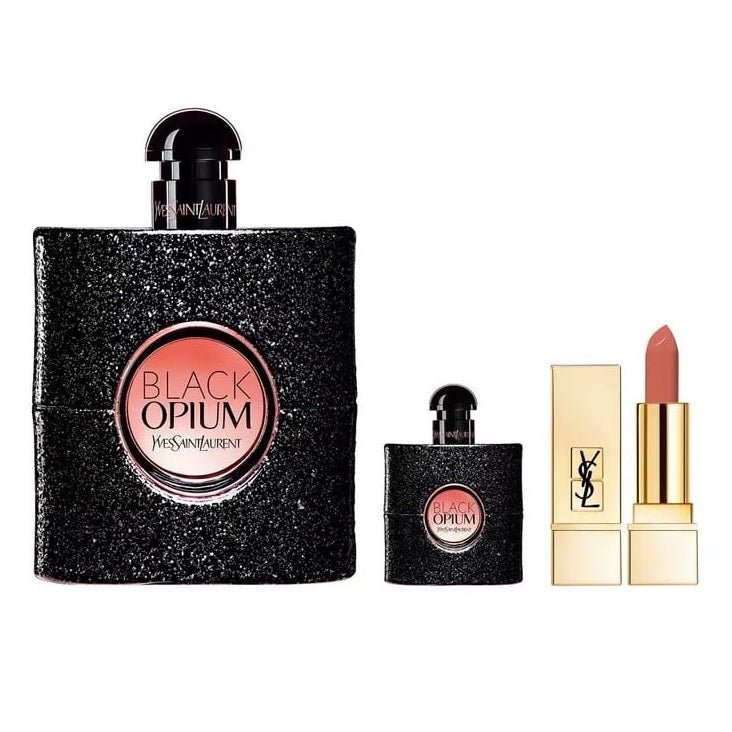 Yves Saint Laurent Black Opium 90ml EDP + 7.5ml EDP + 1.3g Mini Lipstick - LookincredibleYves Saint Laurent3614273872546