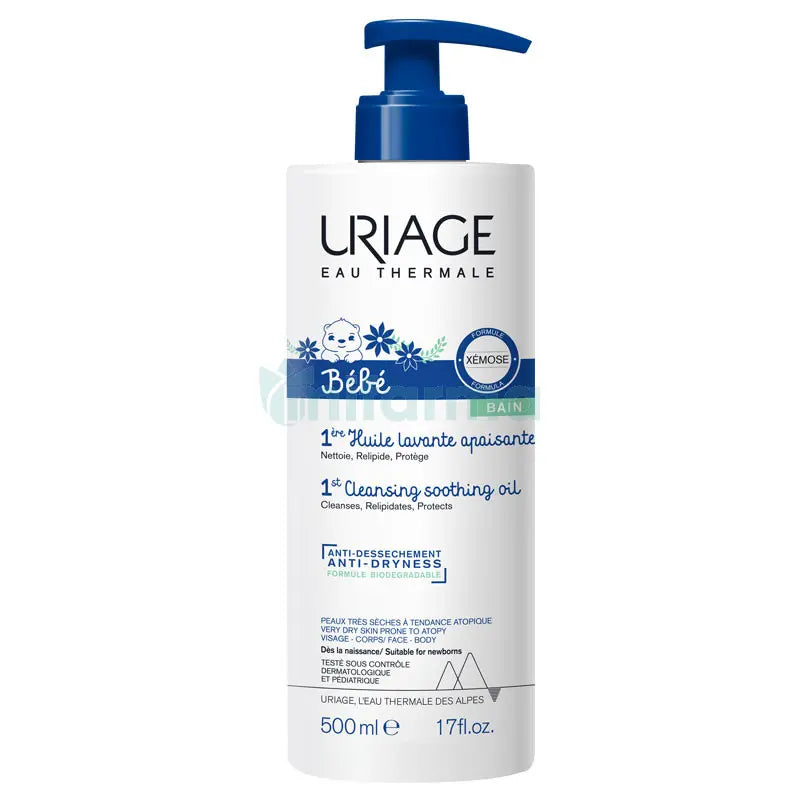 Uriage Bebe Soothing Cleansing Oil 500ml - Feel Gorgeous
