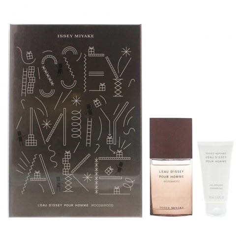 Issey Miyake L'eau D'issey Pour Homme Wood & Wood 2 Piece Gift Set : Eau De Parfum Spray 50ml + Shower Gel 50ml