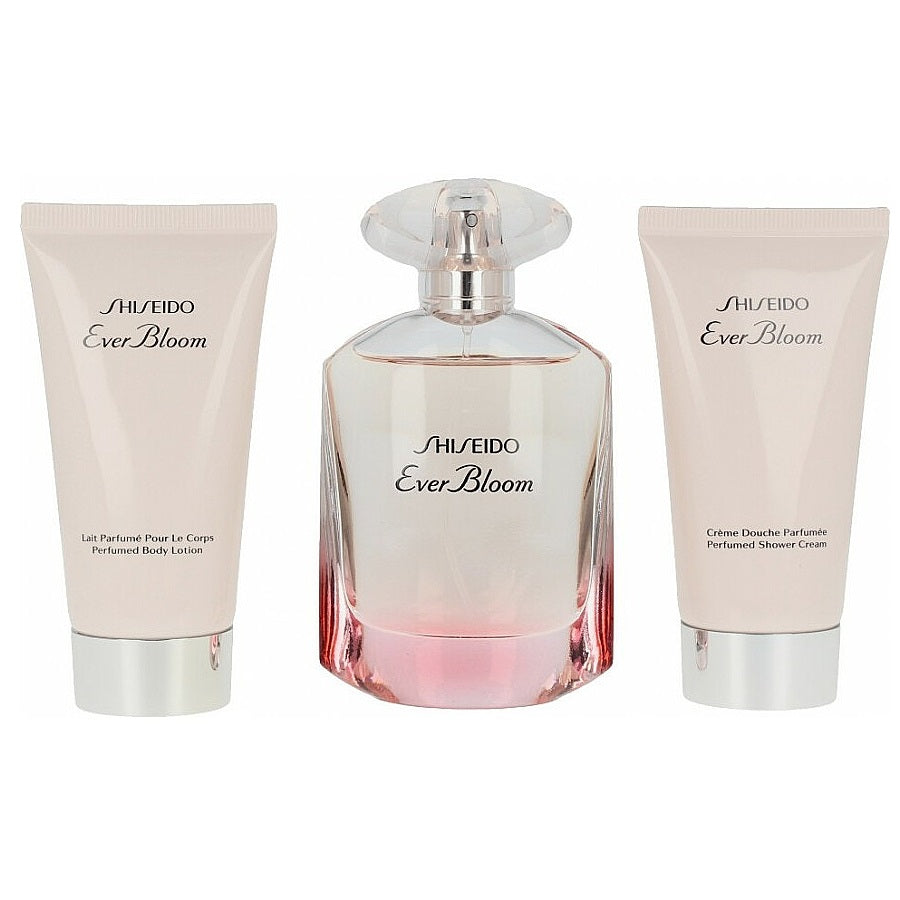 Shiseido Ever Bloom Gift Set 50ml EDP + 50ml Shower Cream + 50ml Body Lotion - Feel Gorgeous