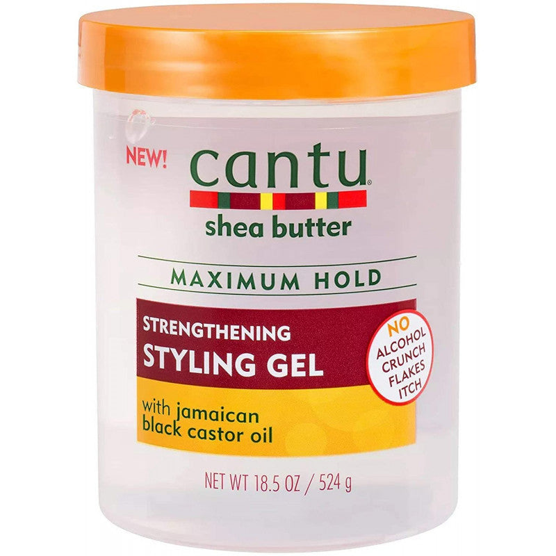Cantu Shea Butter Flexible Hold Strengthening Styling Gel with Jamaican Black Castor Oi - Feel Gorgeous