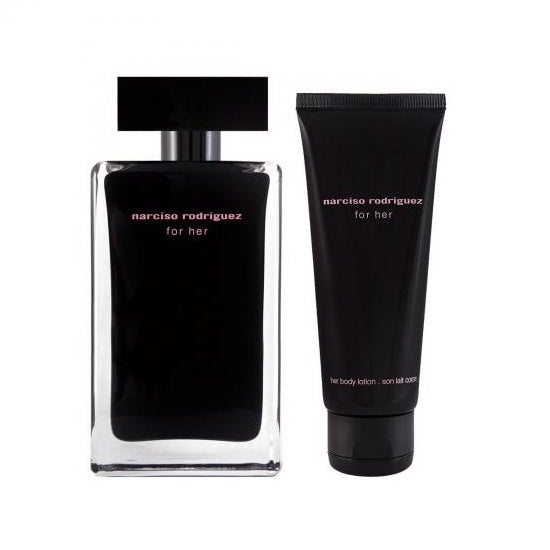 Narciso Rodriguez For Her Gift Set 100ml EDT + 75ml Body Lotion - Feel Gorgeous