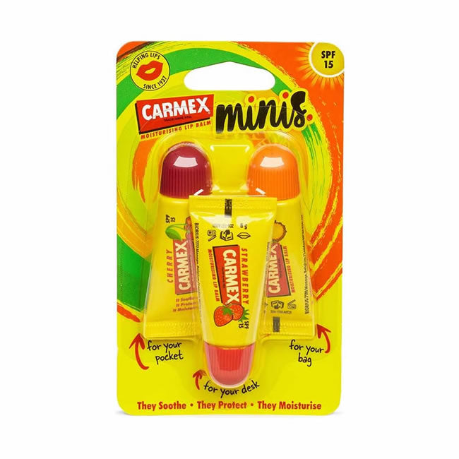 Carmex Mini Lip Balm Trio - Feel Gorgeous