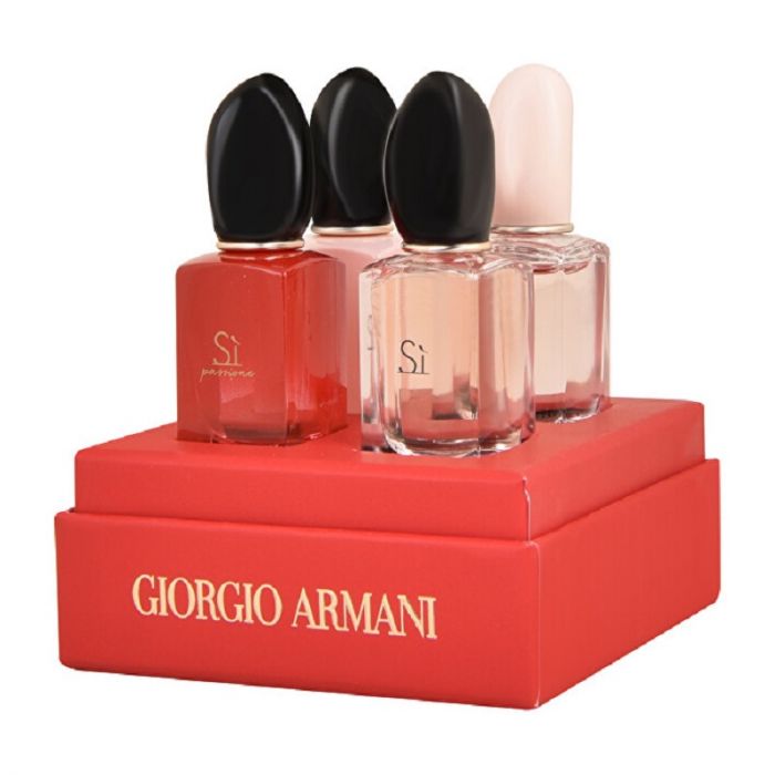 Giorgio Armani Si Miniature Gift Set 3 x 7ml EDP + EDT 7ml - Feel Gorgeous