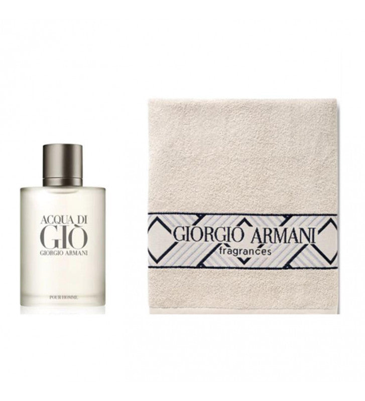 Armani Acqua Di Gio Gift Set 100ml EDT + Beach Towel - Feel Gorgeous