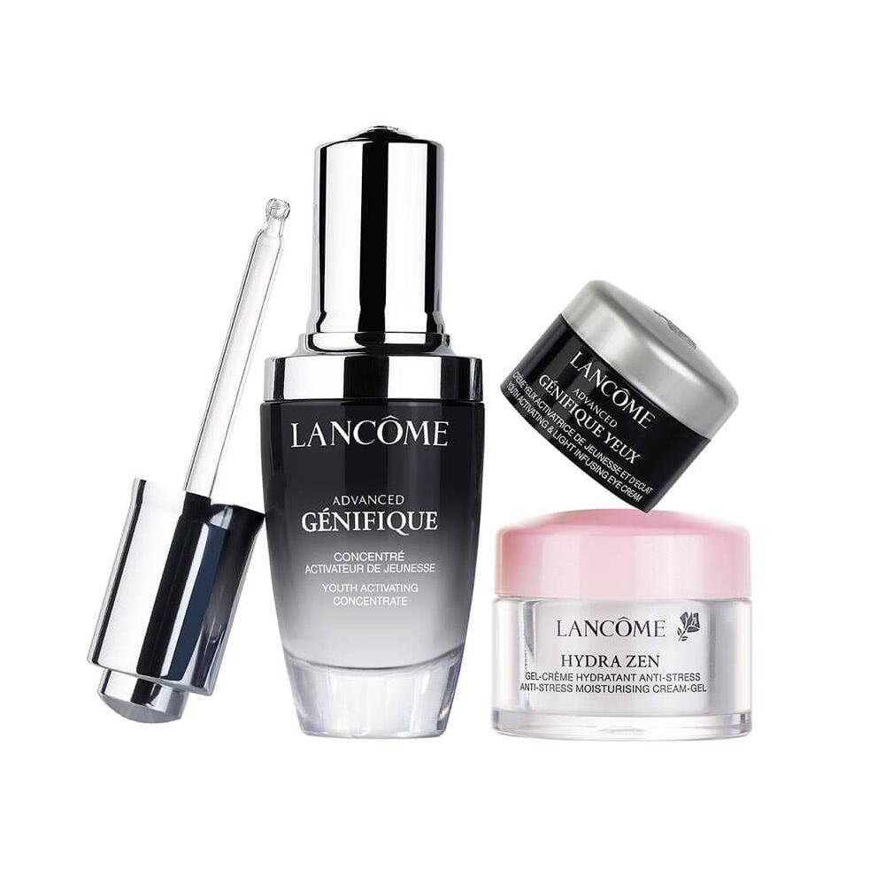 Lancome Advanced Genefique Gift Set 30ml Serum + 5ml Eye cream + 15ml Hydra Zen Cream - Feel Gorgeous
